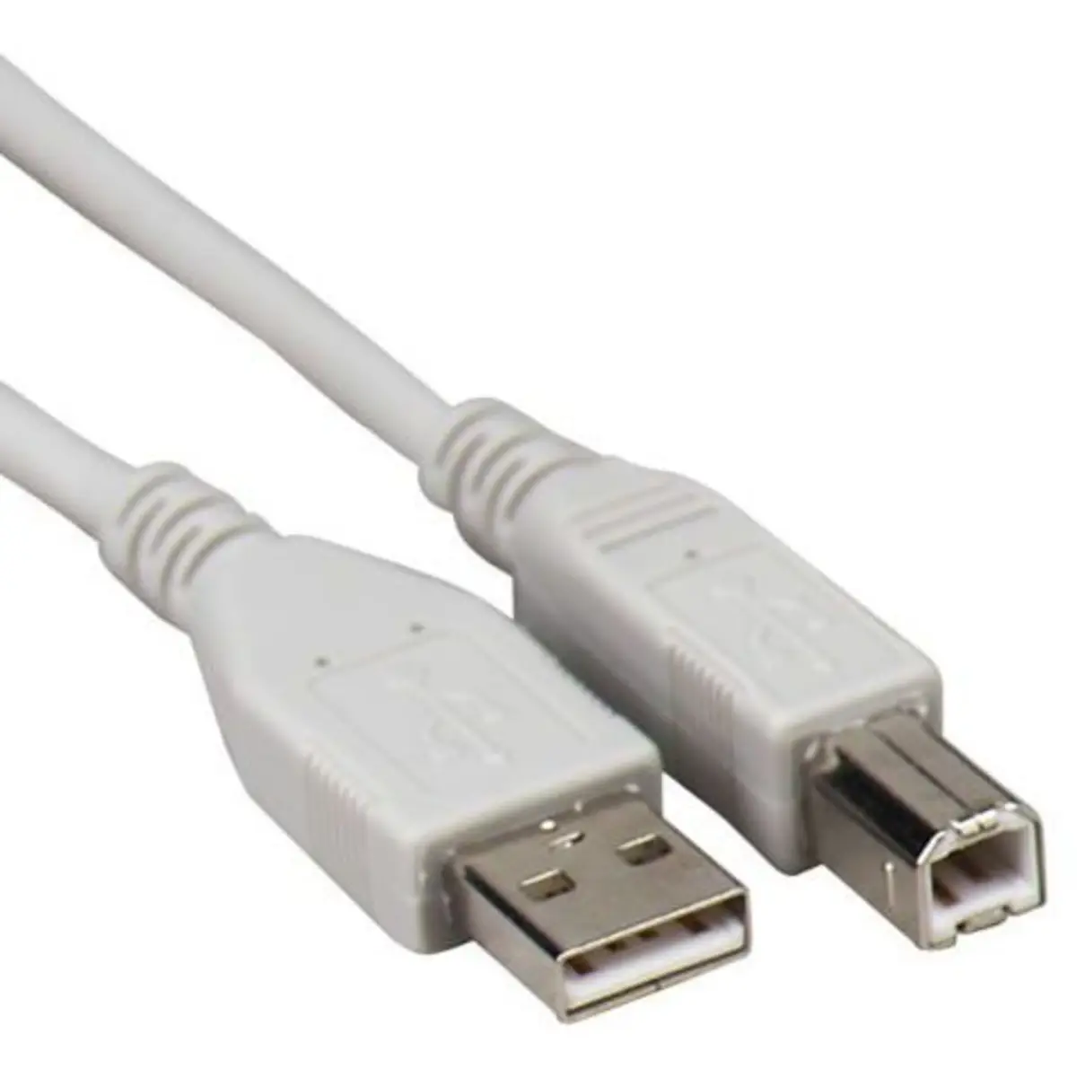USB2.0 Anschlußkabel A auf B Stecker/Stecker (Kabel Hub-Gerät) 1,8m beige