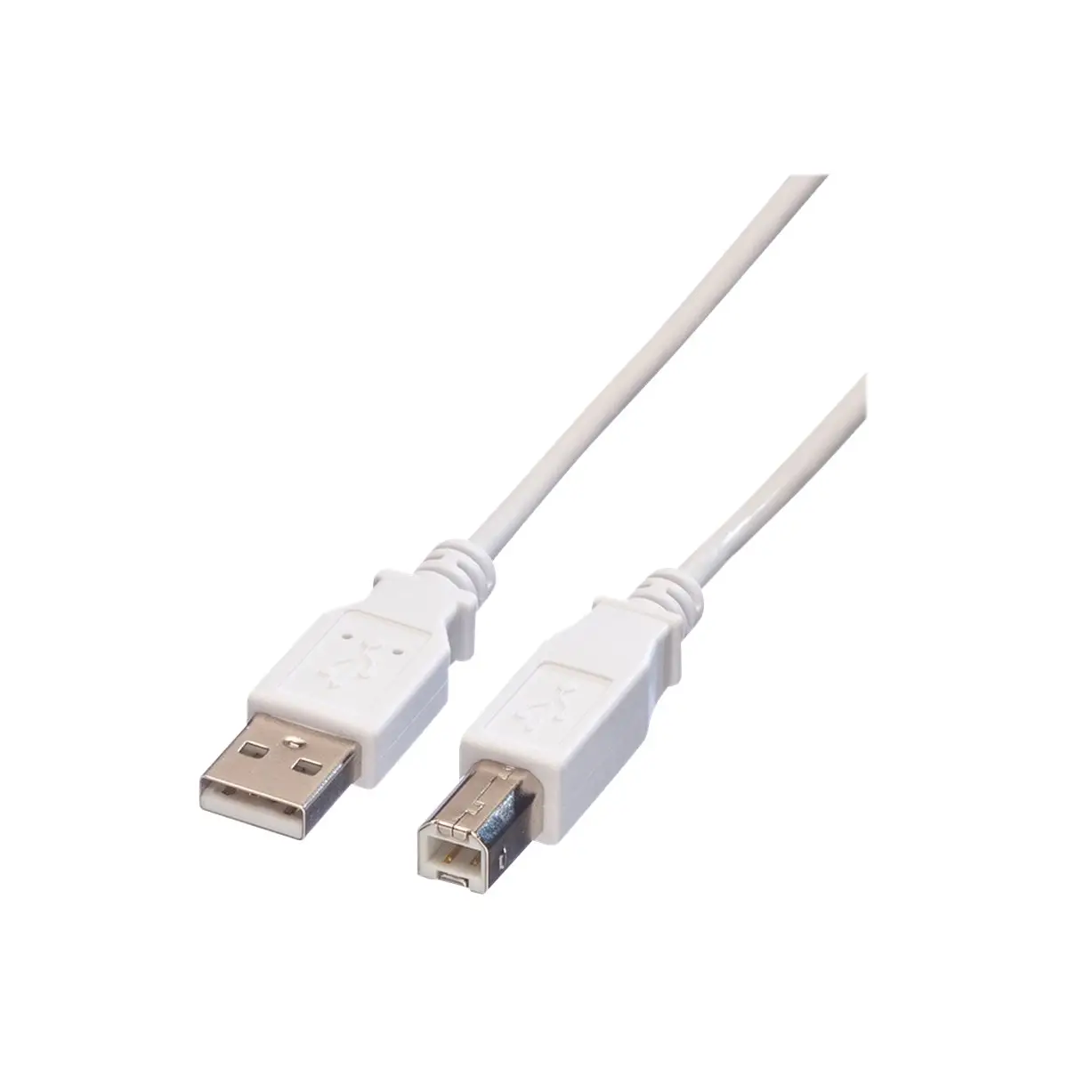 USB2.0 Anschlußkabel A auf B Stecker/Stecker (Kabel Hub-Gerät) 1,8m beige