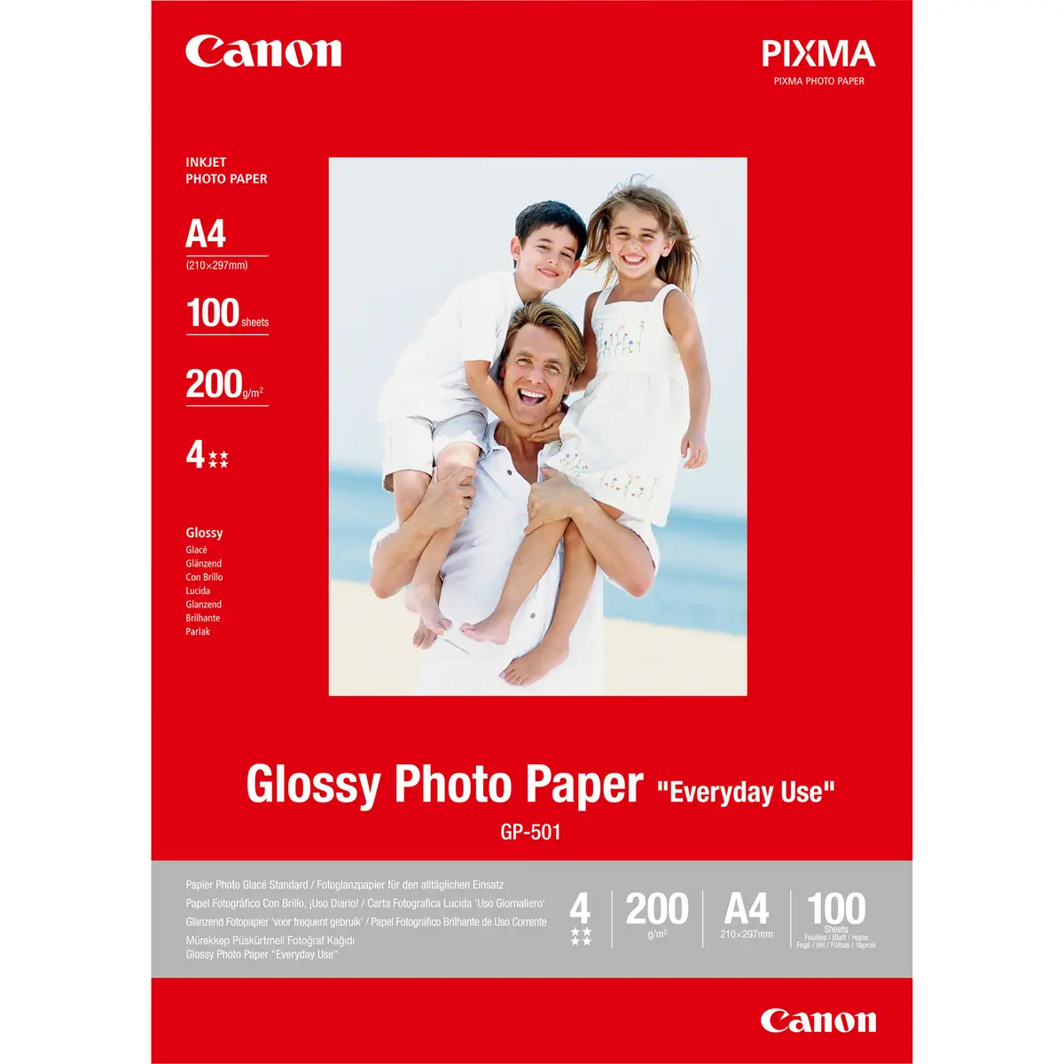 GP-501 Fotopapier glänzend DIN A4 100Blatt