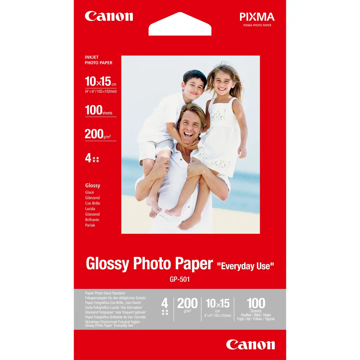 Fotopapier GP-501 Glossy 190g/qm 10x15cm 100 Blatt