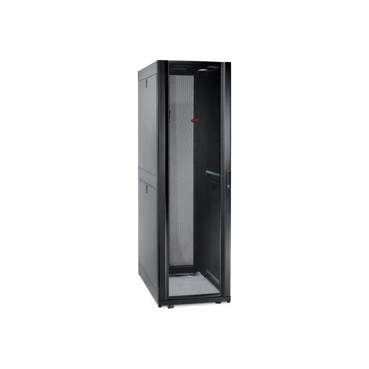 NetShelter SX 42HE, 60cm breit, 107cm tief, schwarz, optimierte Türventilation, abnehmbare und abschließbare Türen/Seitenwände