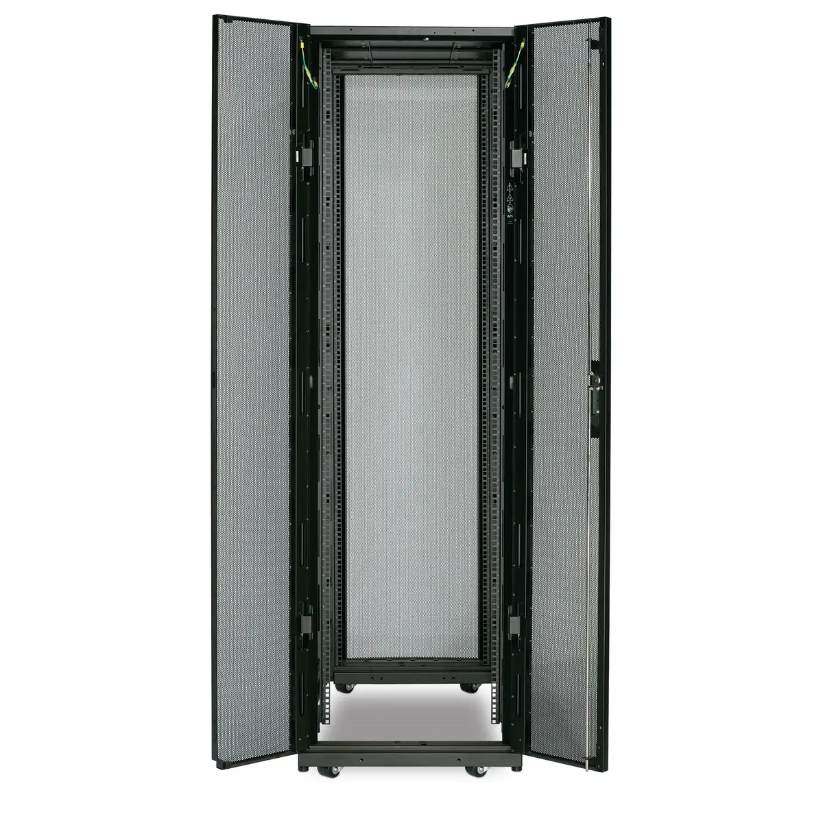 NetShelter SX 42HE, 60cm breit, 107cm tief, schwarz, optimierte Türventilation, abnehmbare und abschließbare Türen/Seitenwände