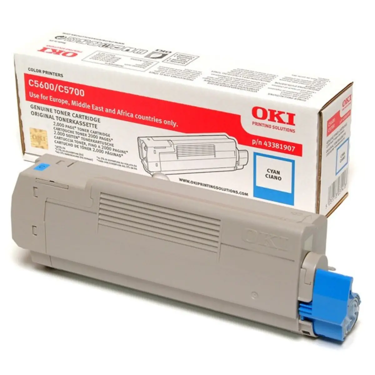 Toner 43381907 ca. 2000 pages cyan