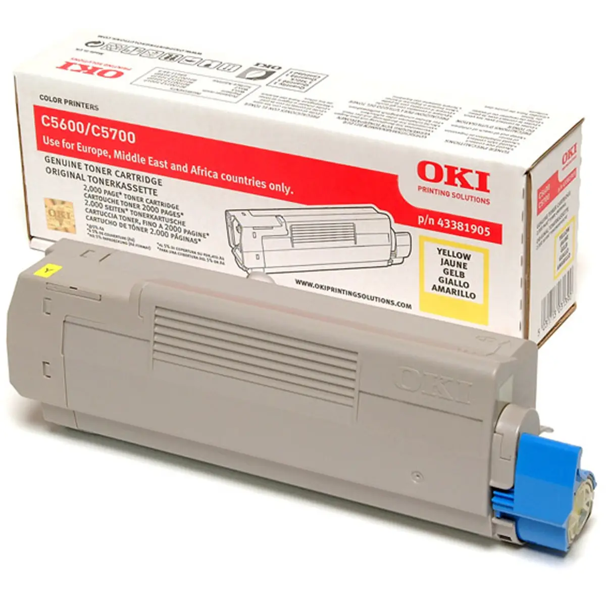 Toner 43381905 ca. 2000 pages gelb