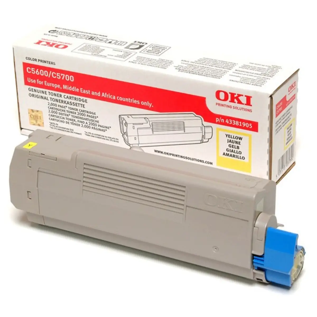 Toner 43381905 ca. 2000 pages gelb