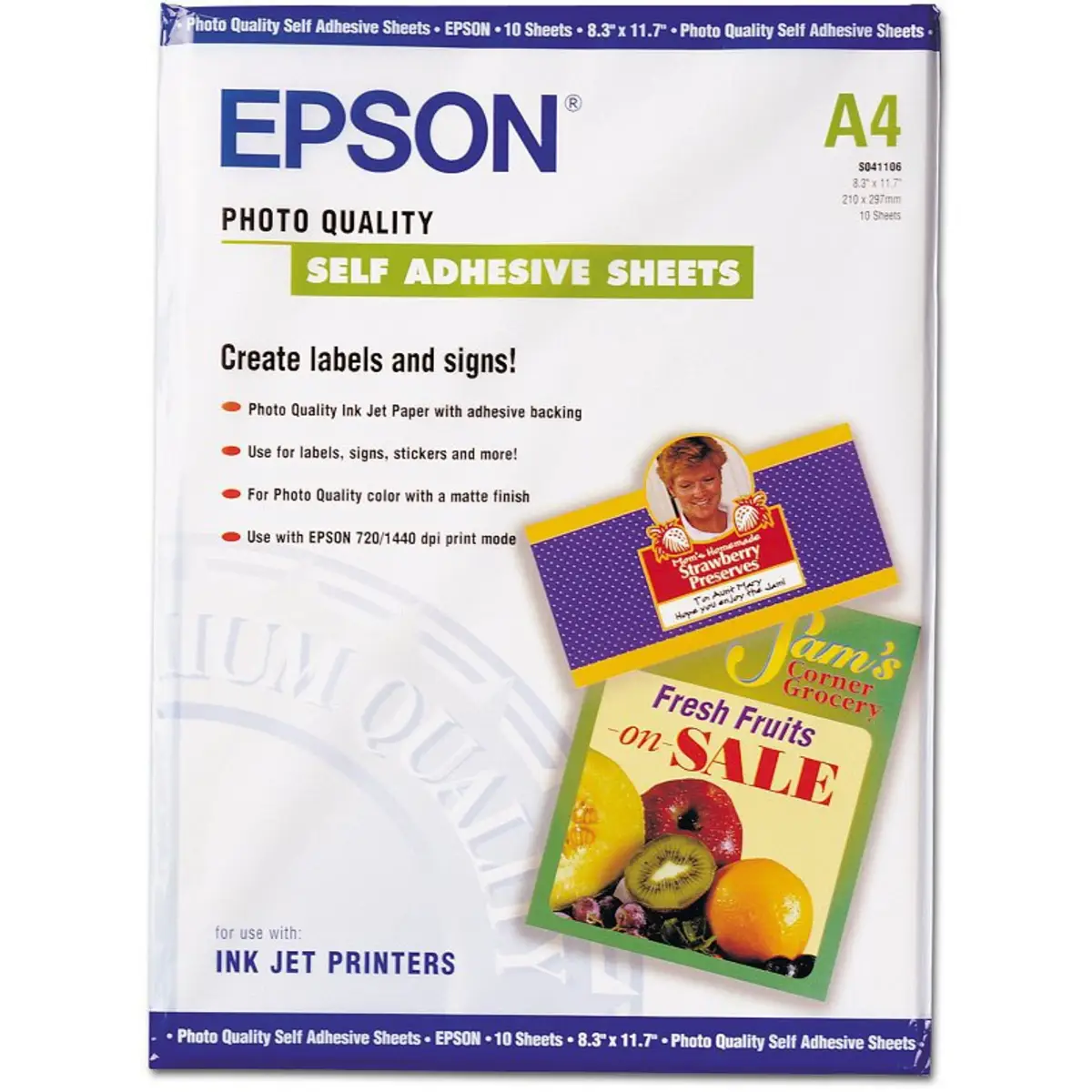 PhotoPaper A4 10Sheet selbpcsleb. for all Inkjet