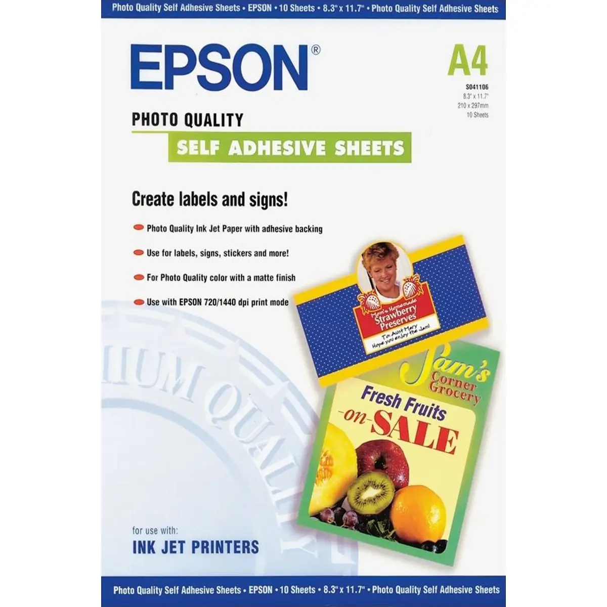 PhotoPaper A4 10Sheet selbpcsleb. for all Inkjet