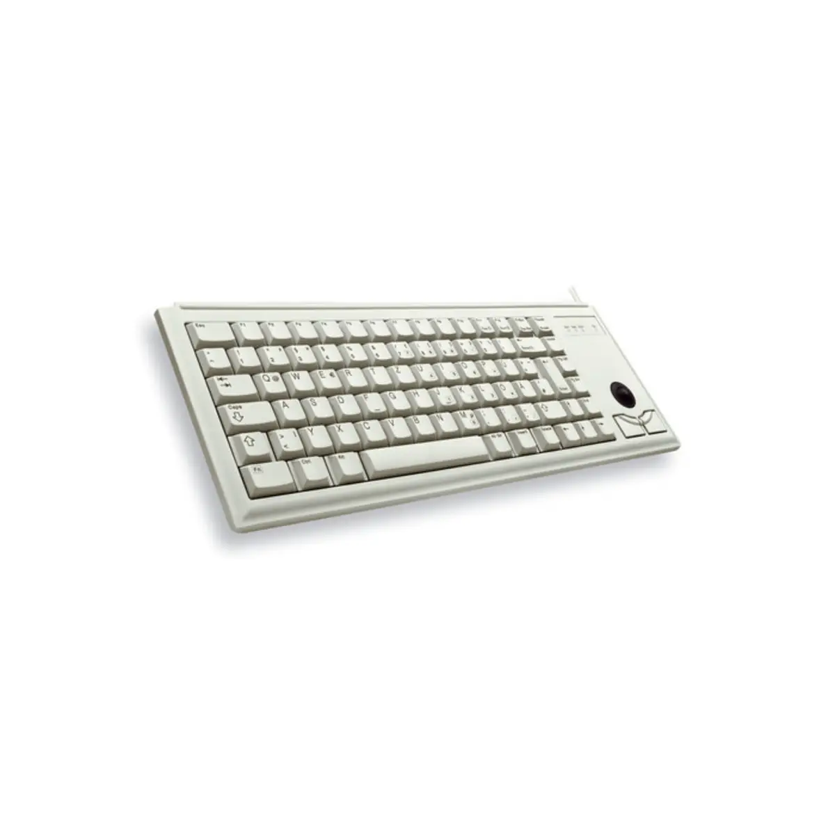 Tastatur G84-4400 USB grau Tastatur-Layout US-Englisch integr. Trackball