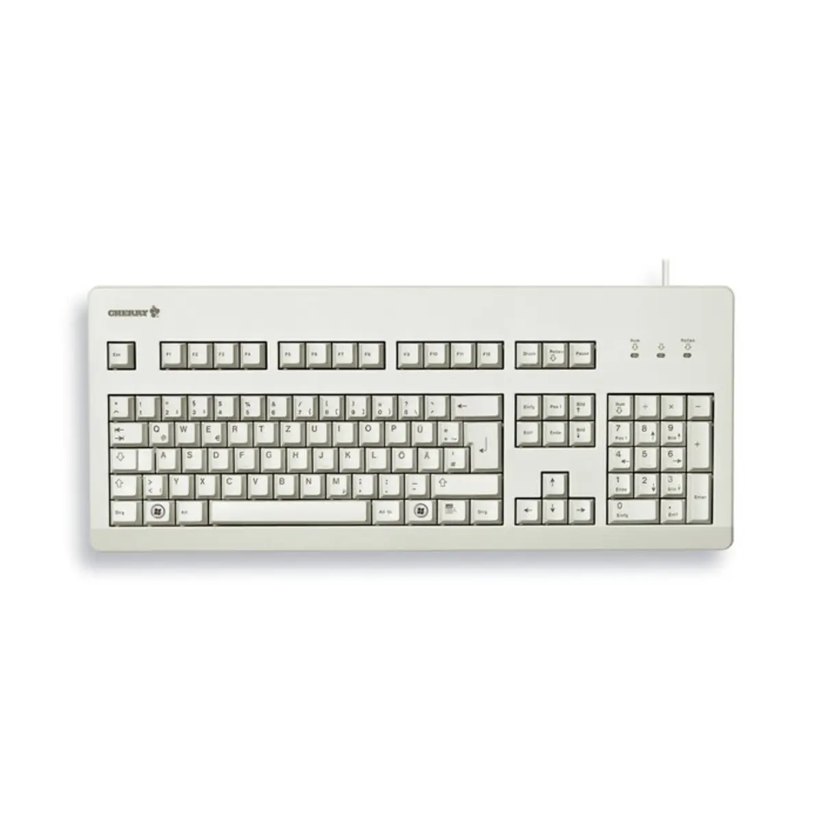 keyboard G80-3000 PS/2/USB grey keyboard-Layout german