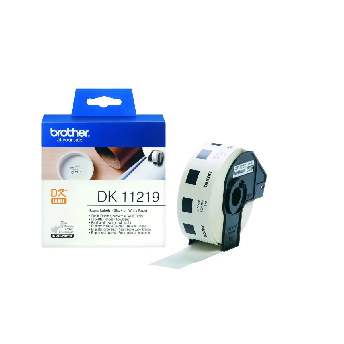 Bredher CD/DVD Label for QL-550/QL-500/QL-650 1200 pieces/Roll