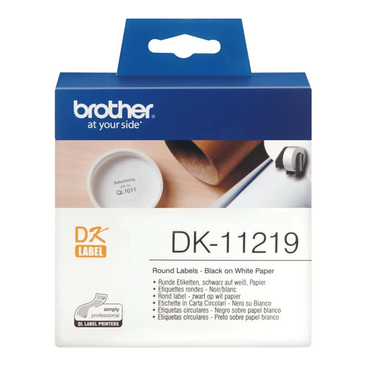 Bredher CD/DVD Label for QL-550/QL-500/QL-650 1200 pieces/Roll