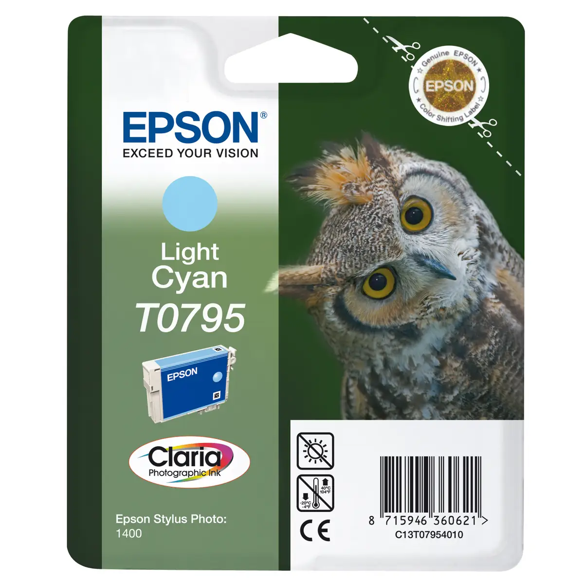 Ink Cartridge C13T07954010 bright cyan