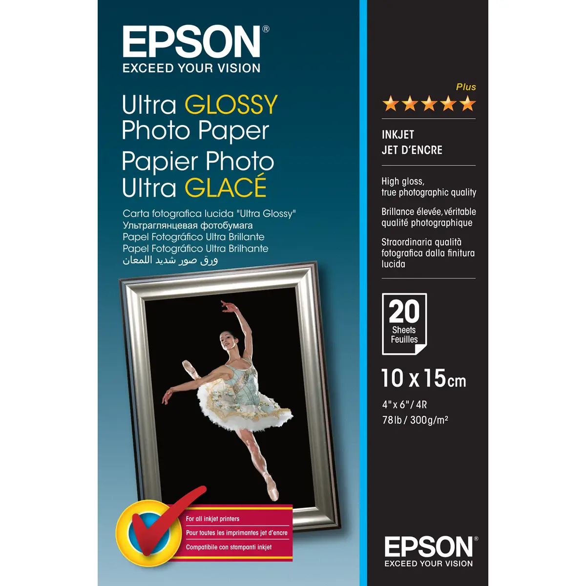 PhotoPaper Ultra glossy 10x15cm 300g/qm 20Sheet