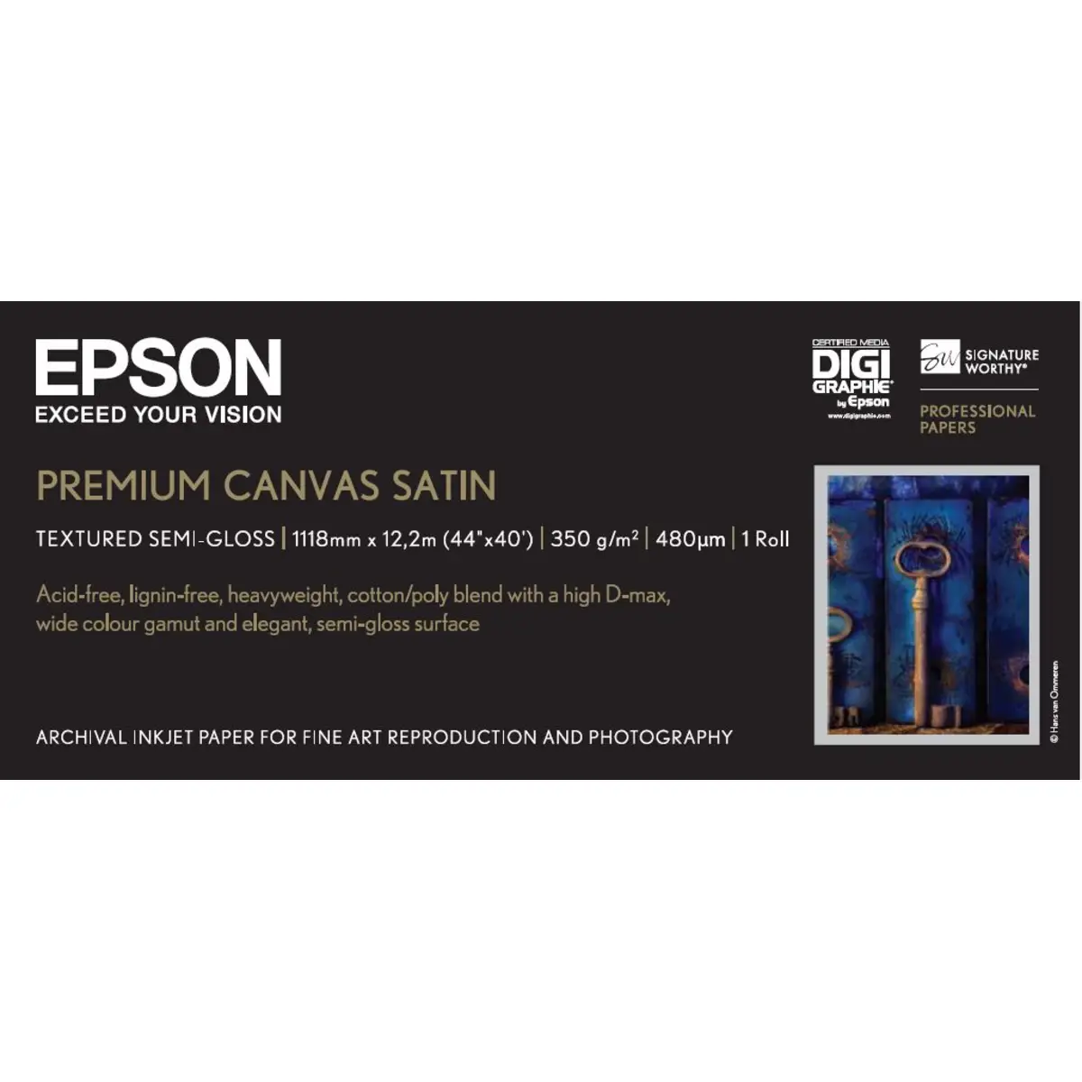 Papier Premium Canvas 44Zollx12,2m