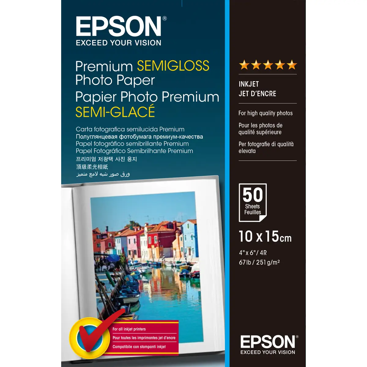 Premium Semigloss Photo Paper 100x150mm 50 Sheet