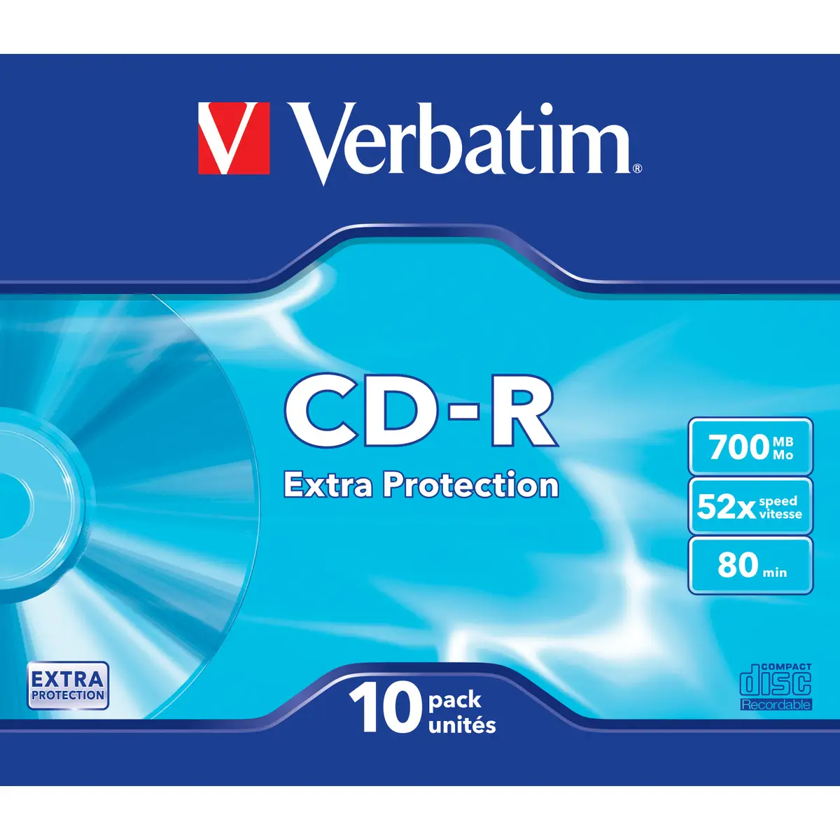 CD-Rohlinge 48x 700MB 80Min Slim Case 10er Pack