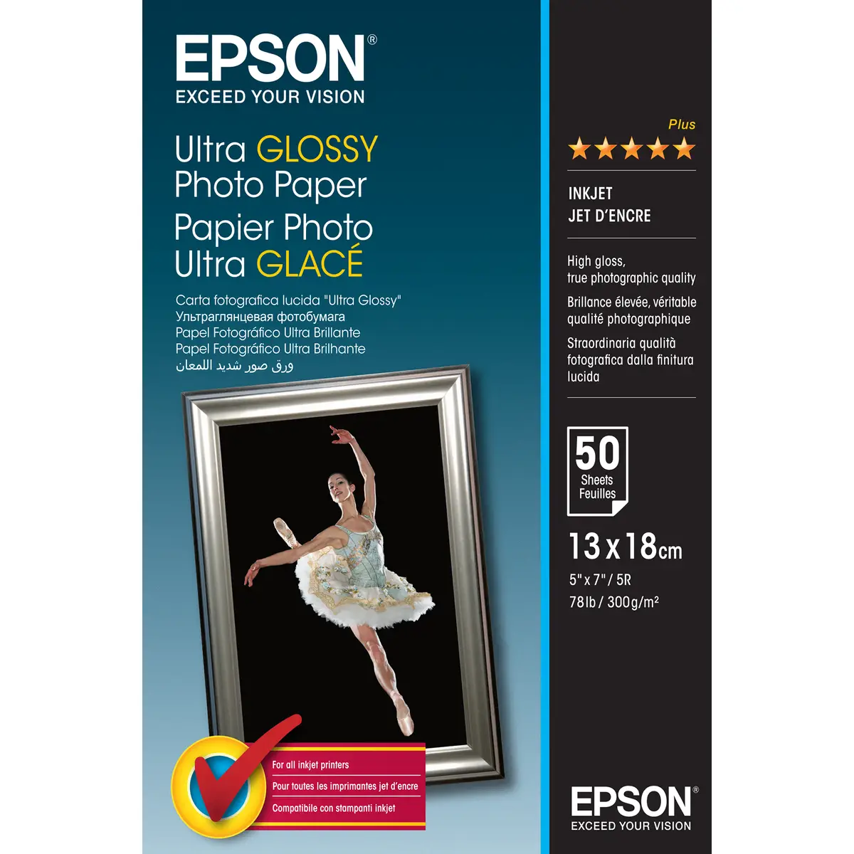 Ultra Glossy Photo Paper 130x180mm 50 Sheet