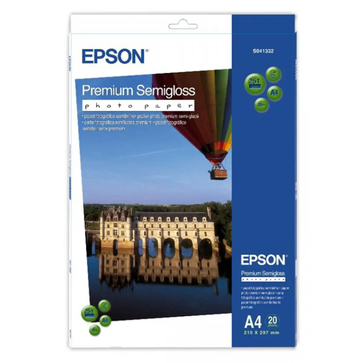 Premium Semigloss Photo A4, 251g, 20 Sheet