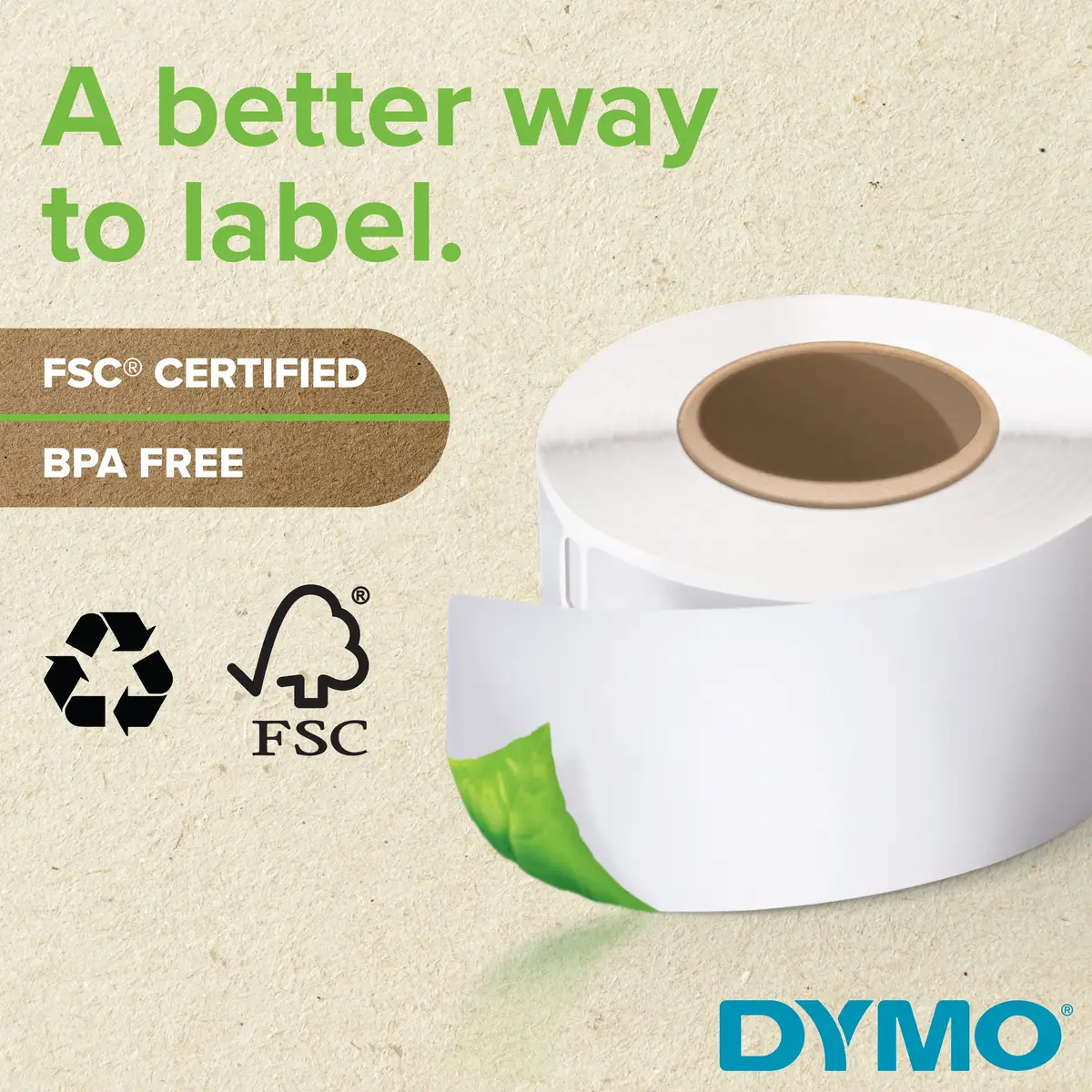 file-Label 38 x 190 mm white 110 pieces/Roll