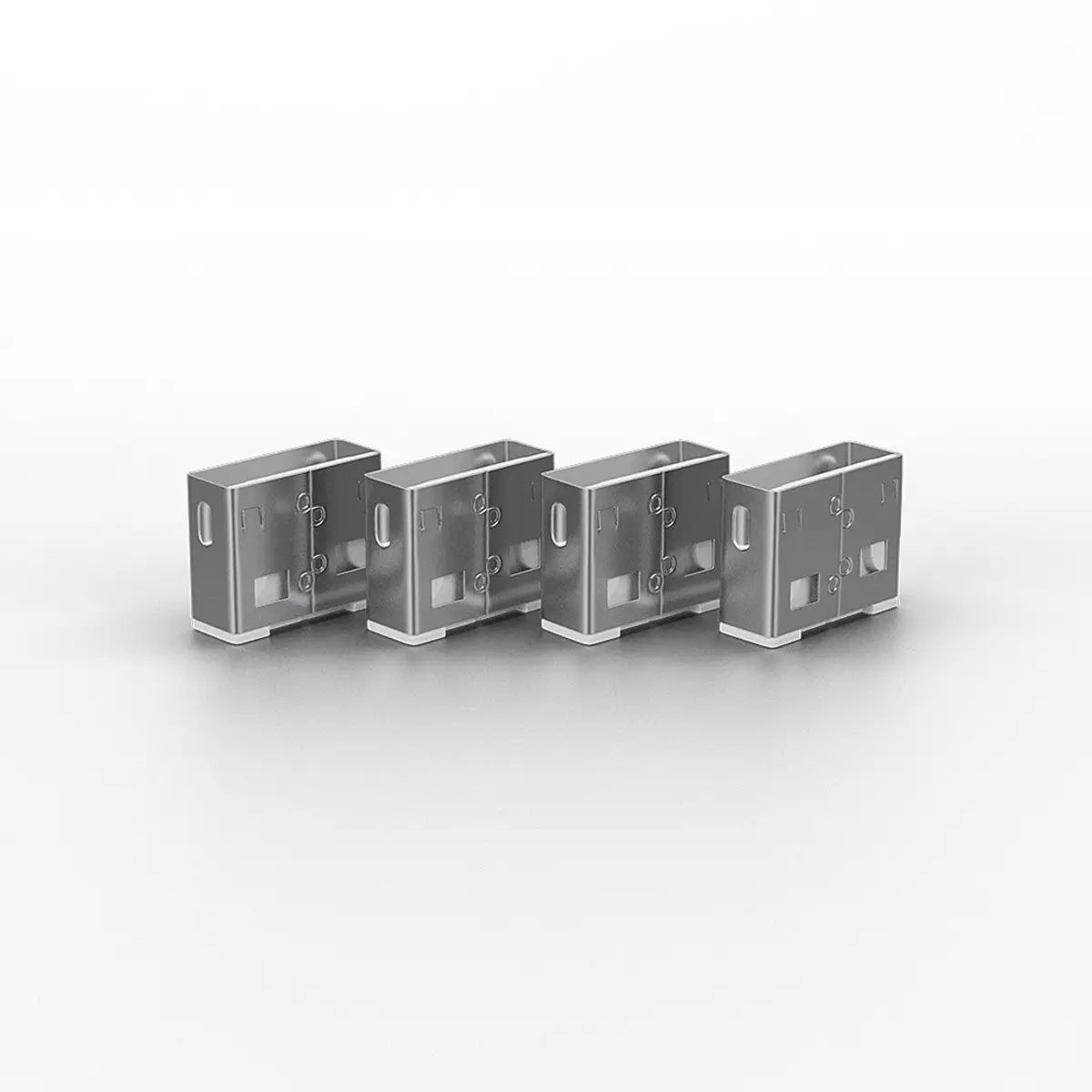 USB Ports Schloss ohne Schlüssel weiß 10er Pack