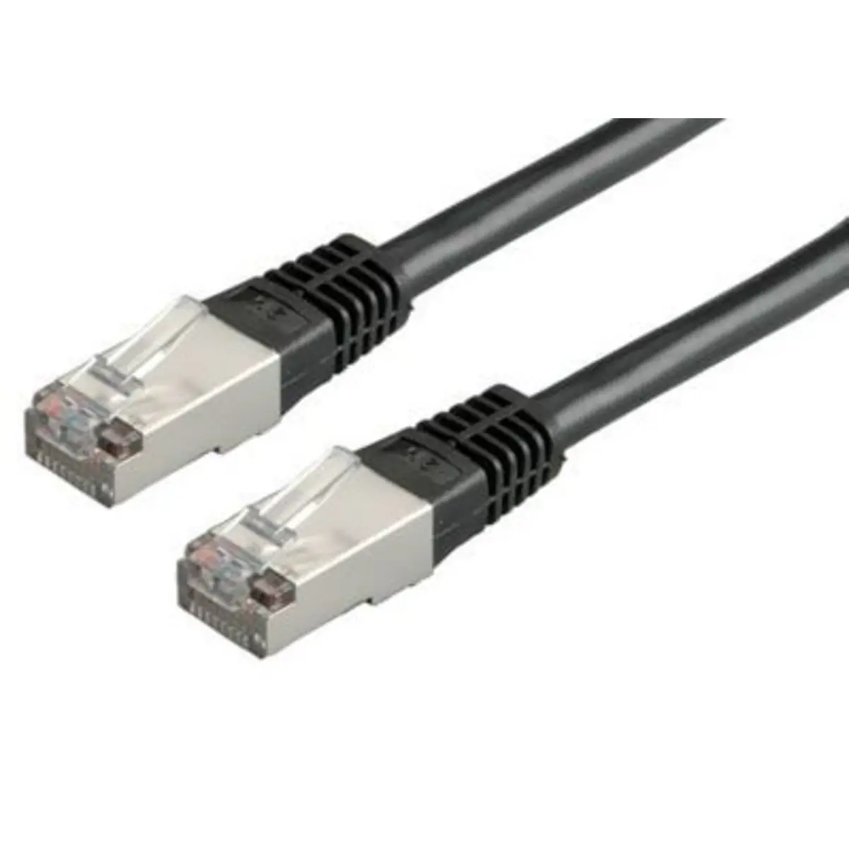 Patchkabel RJ-45 S/FTP Cat6 Schwarz 0,5m