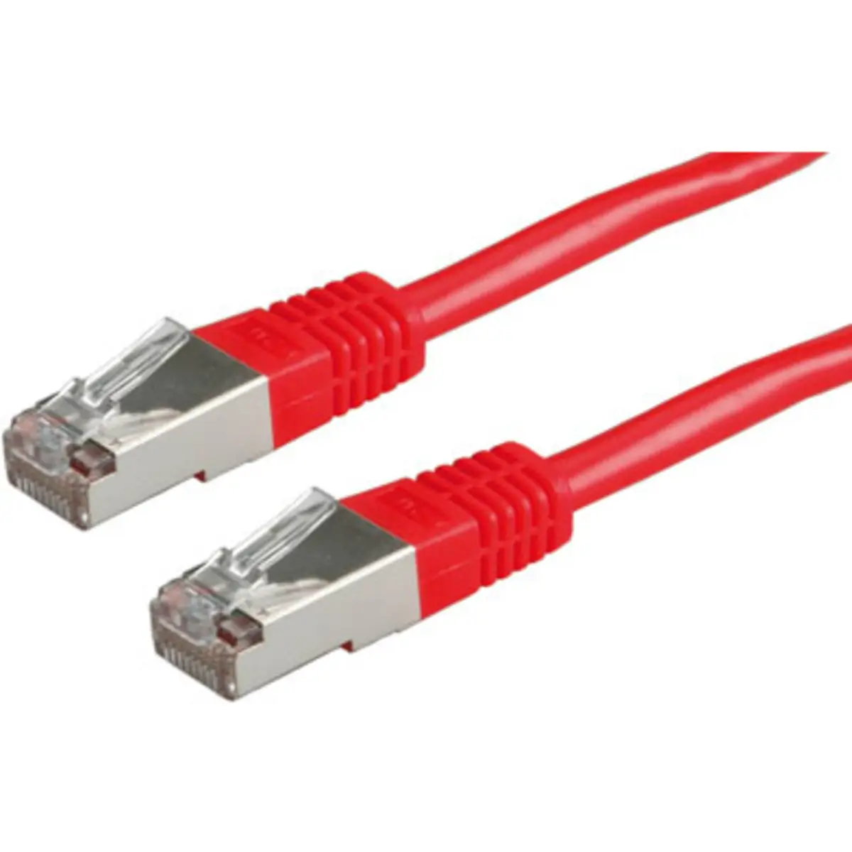 Patch cable RJ-45 U/FTP Cat5e red 1m