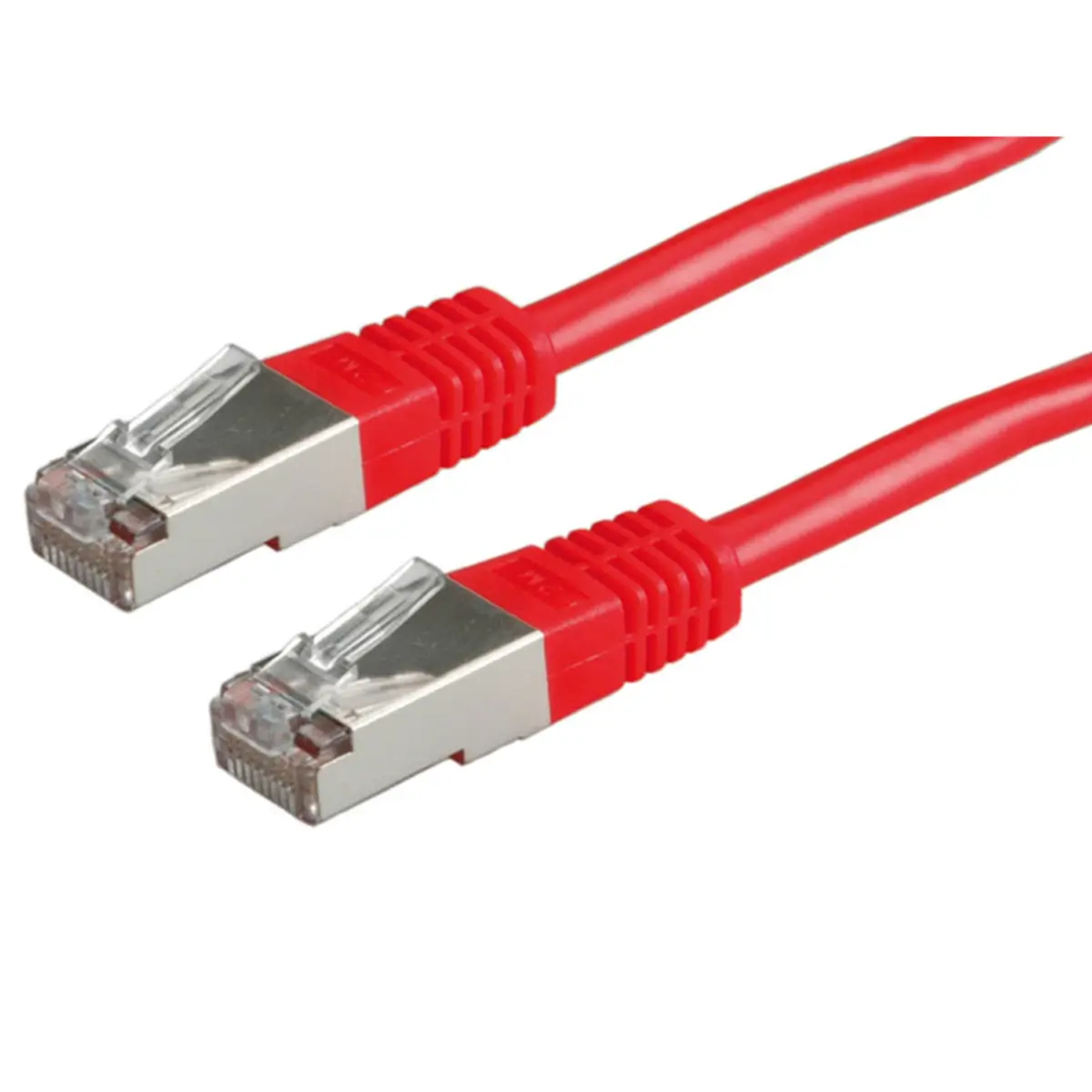 Patch cable RJ-45 U/FTP Cat5e red 1m