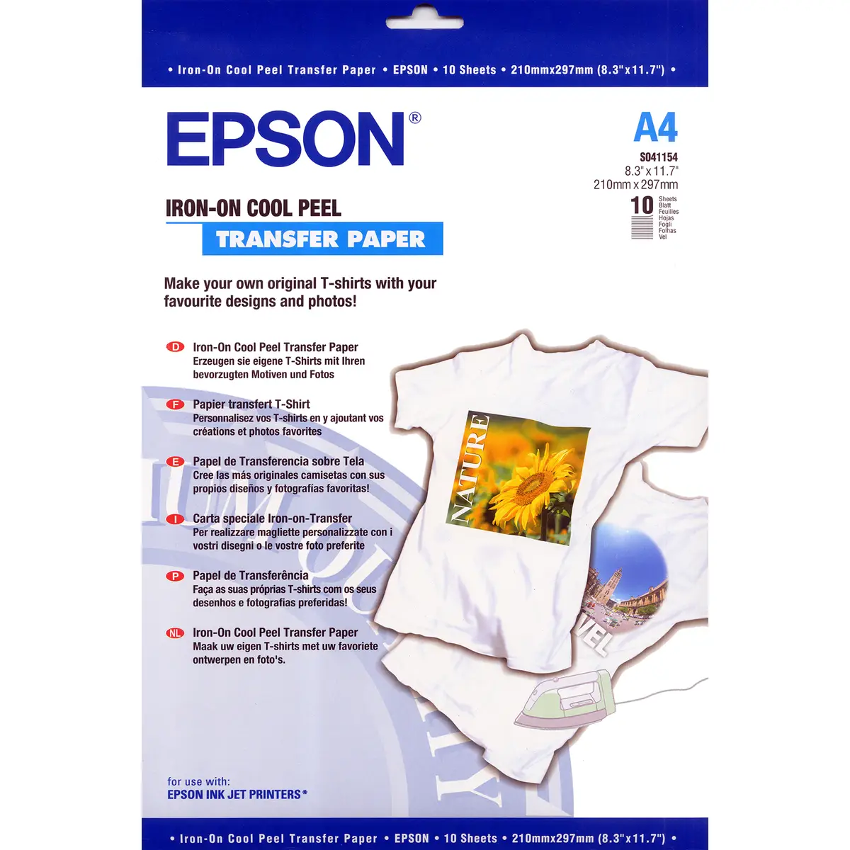 A4 Folie Iron-on-transfer, 10 Blatt