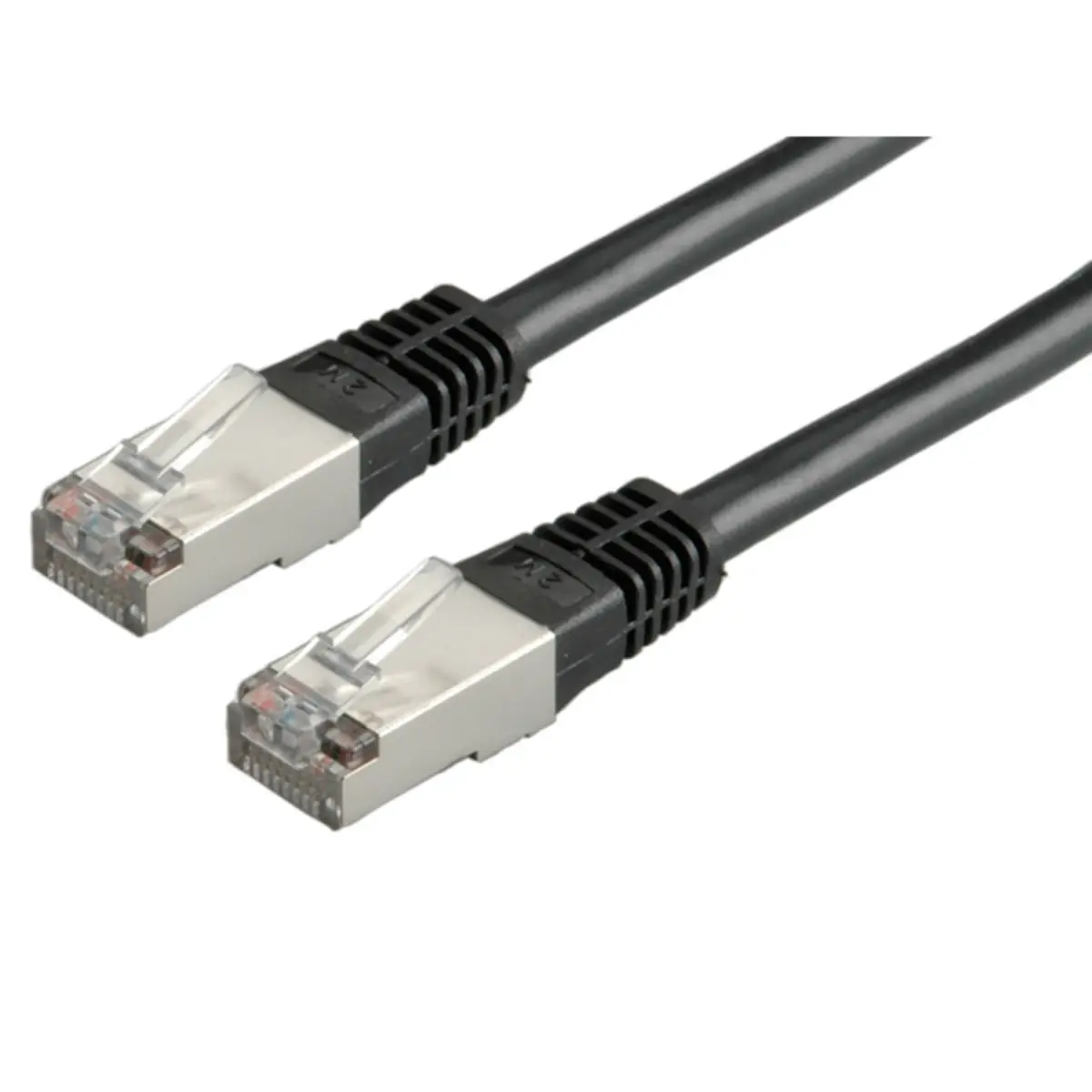 Patchkabel RJ-45 S/FTP Cat6 Schwarz 2m