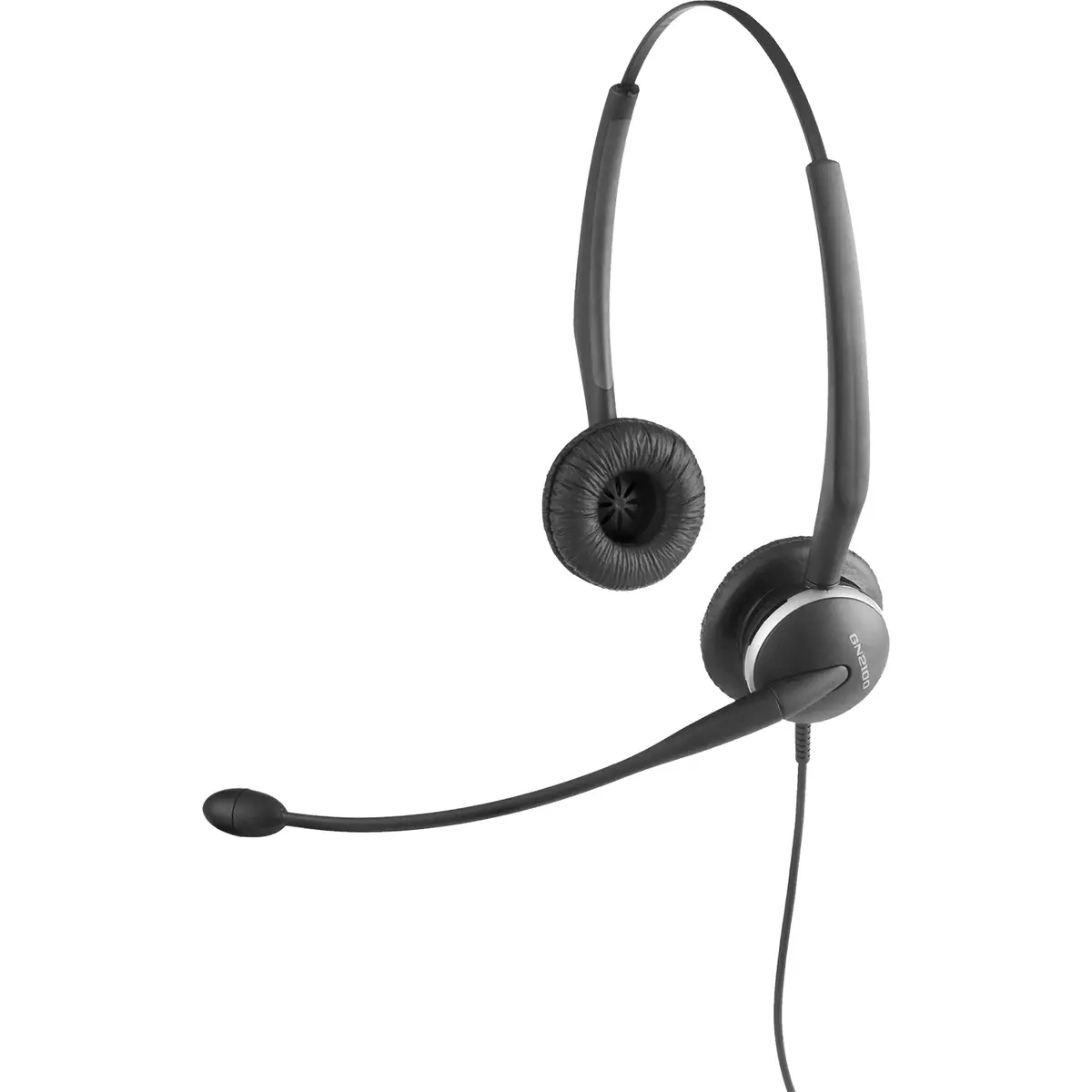 GN2100 Binaural NC Headset geräuschunterdrückendes Mikrofon, Duo Headset, Flexibler Mikrofonarm