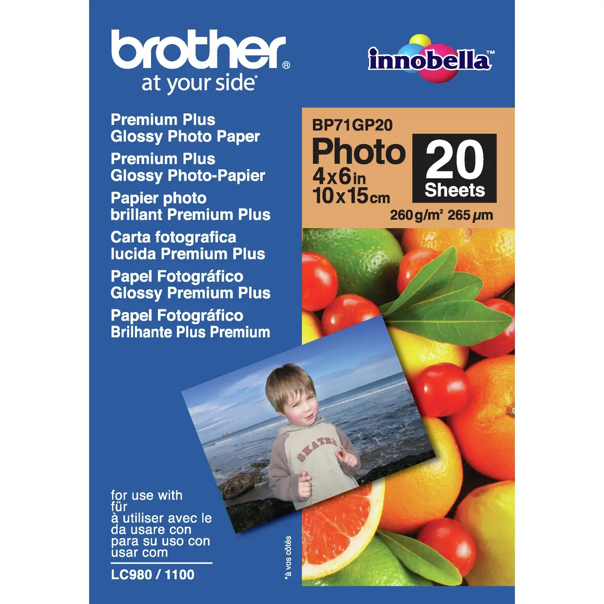 Bredher BP-71GP20 PhotoPaper A6 20 Sheet 190g/qm for MFC-6490CW