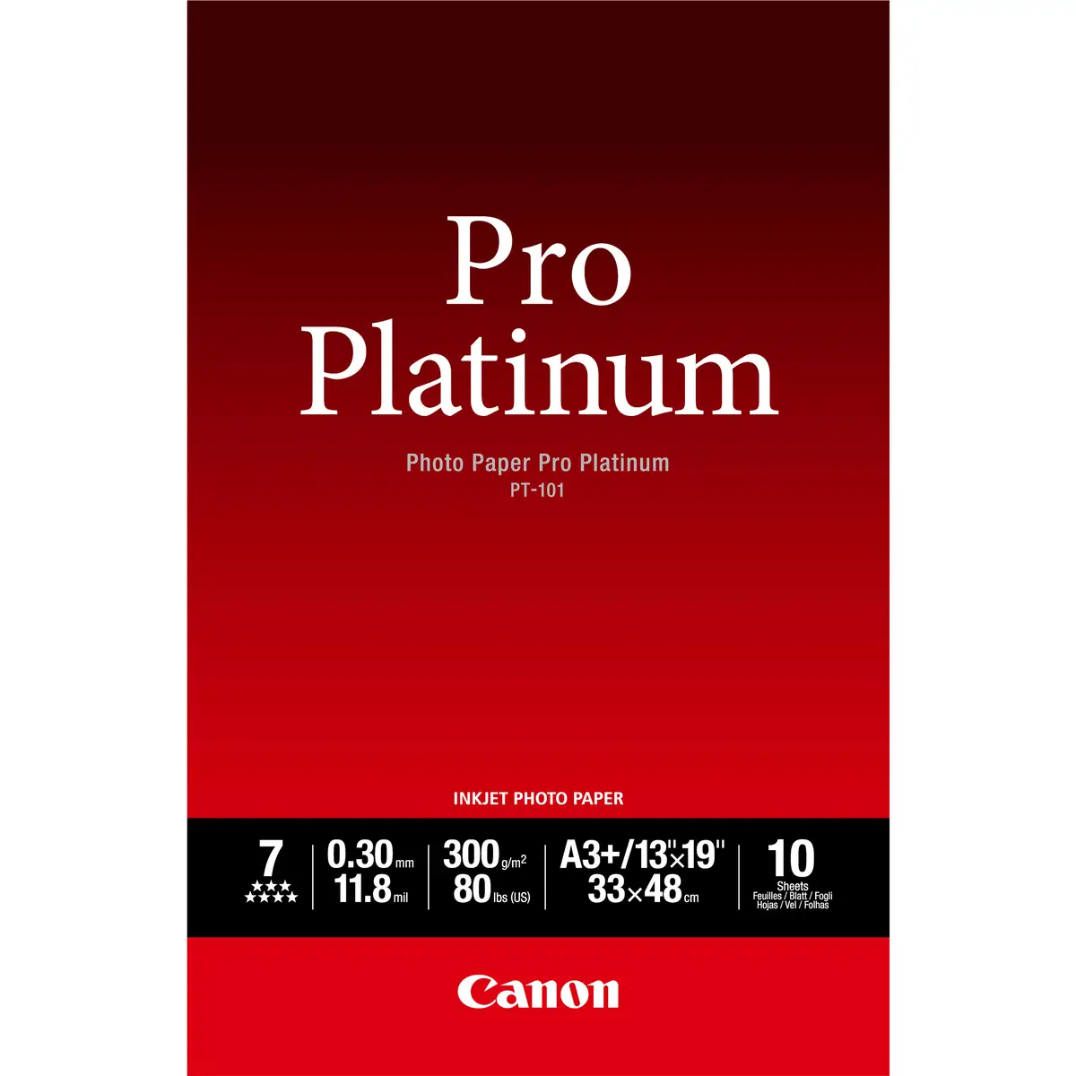 PhotoPaper PT-101 A3+ 300g/qm 329x423mm 10Sheet