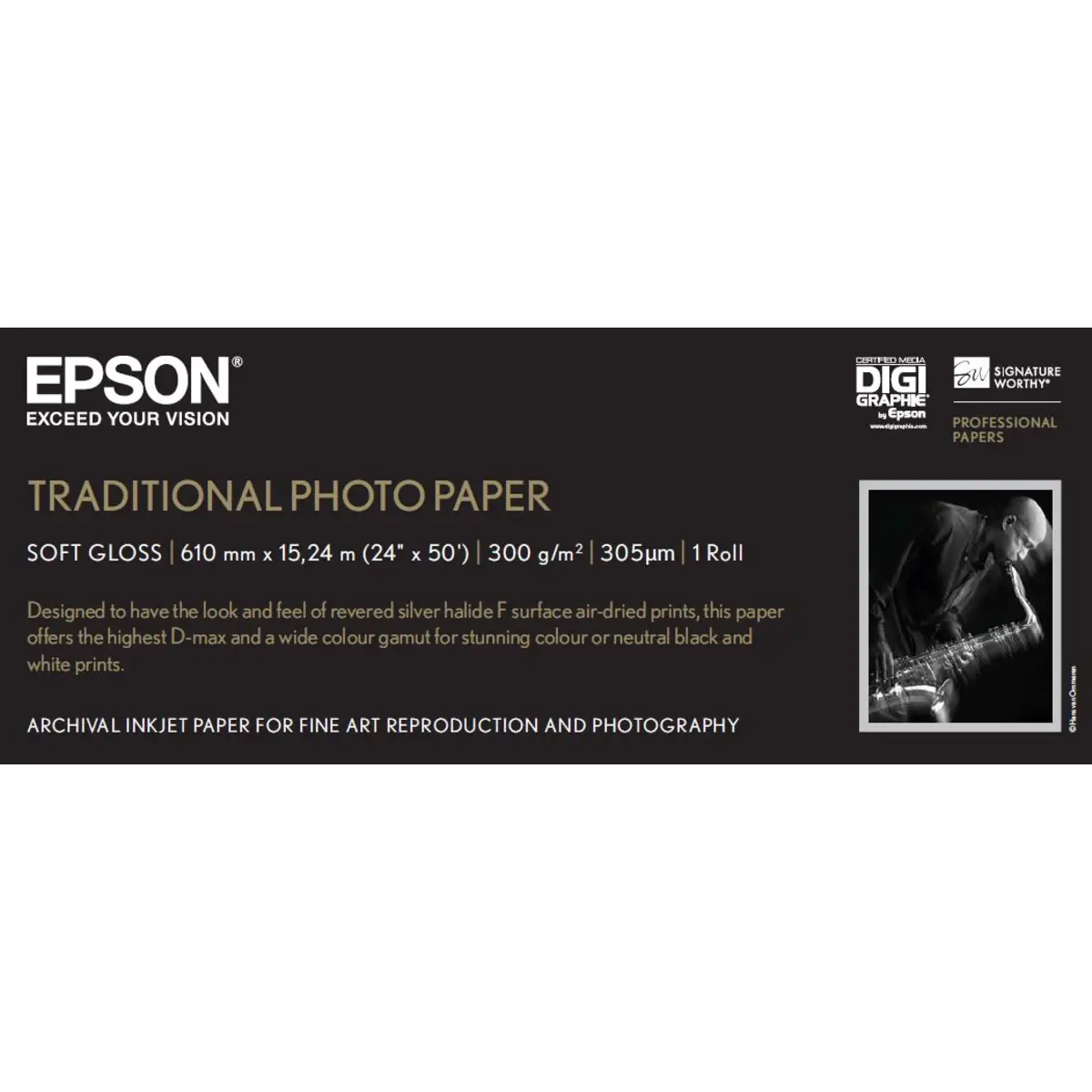 Traditional Photo Papier 61cmx15m