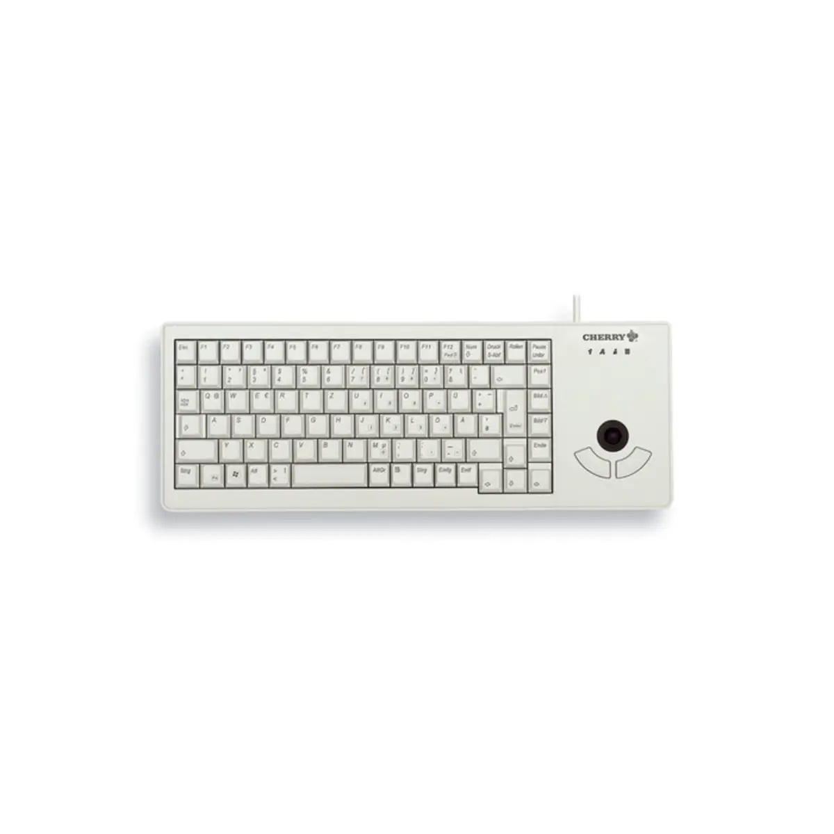 Tastatur G84-5400 USB grau Tastatur-Layout Deutsch