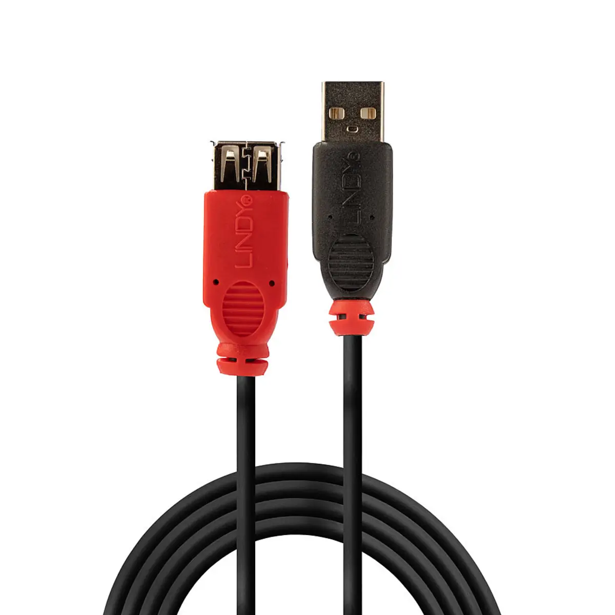 USB 2.0 Aktiv Verlängerungskabel Stecker/Buchse Schwarz 5 m