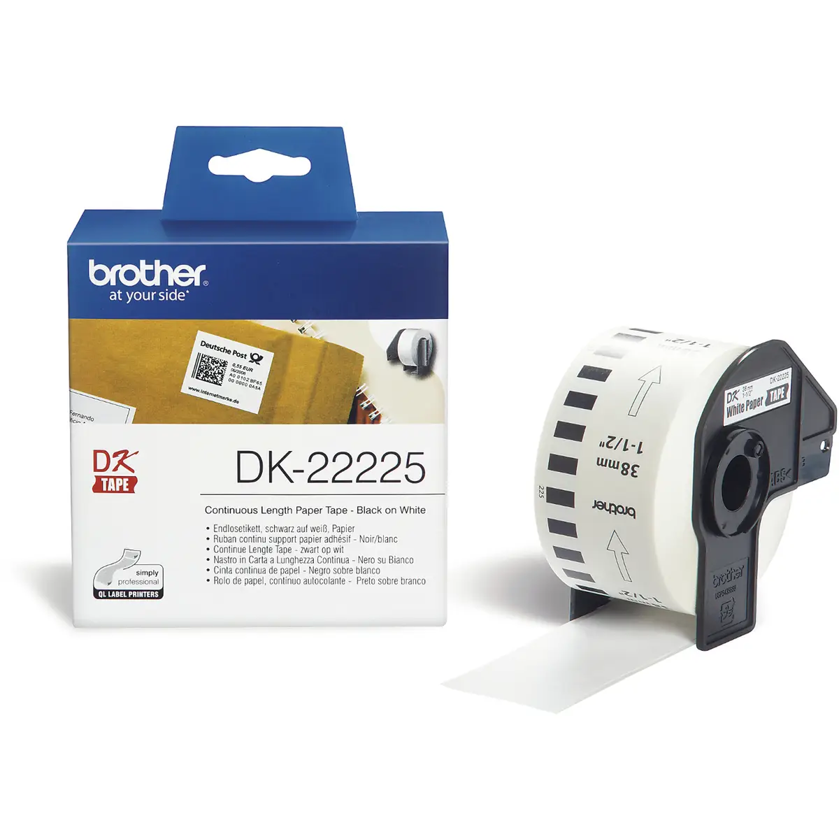 Bredher DK22225 endlessLabel Paper 38mm x 30.48