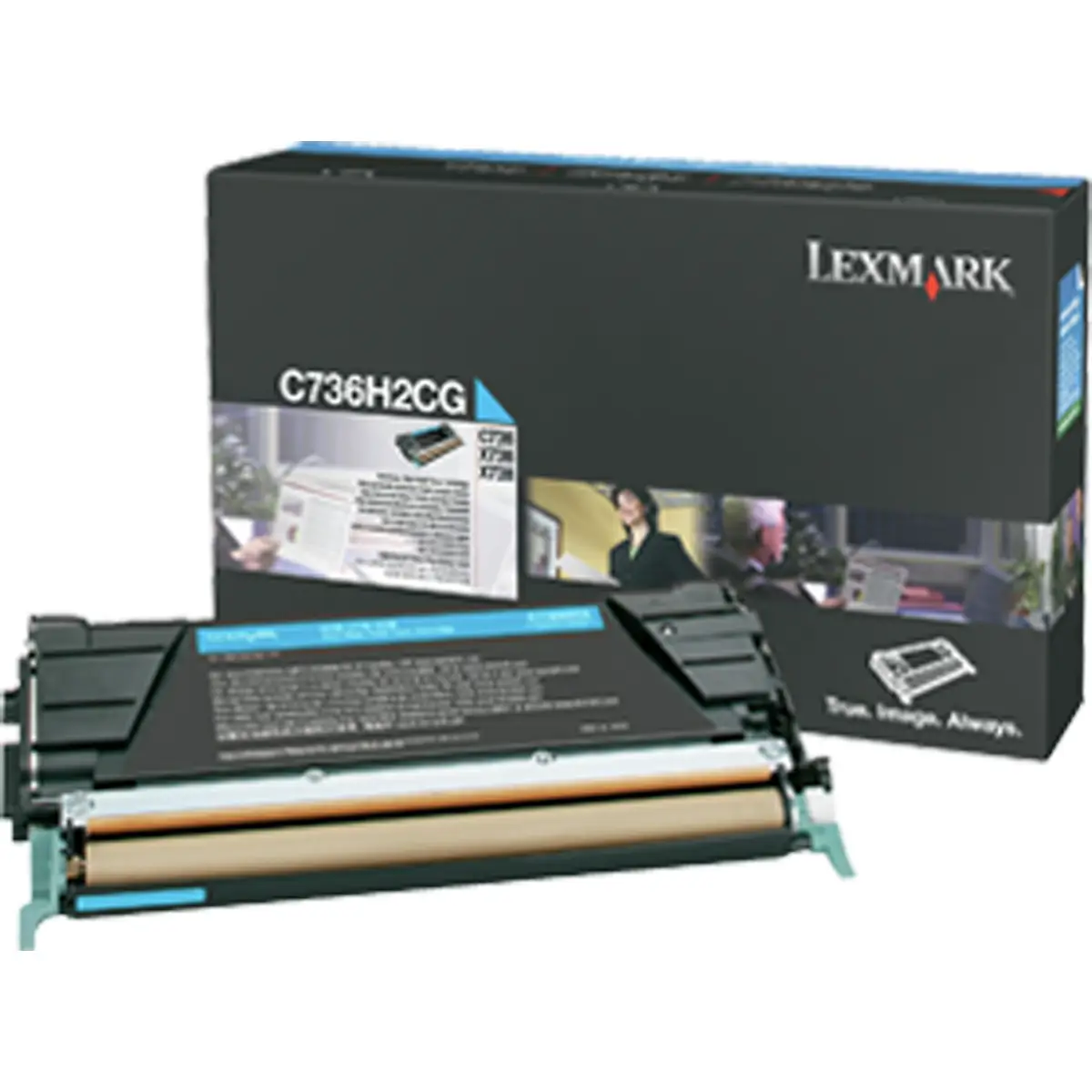 Toner C736H2CG ca. 10000 Seiten cyan
