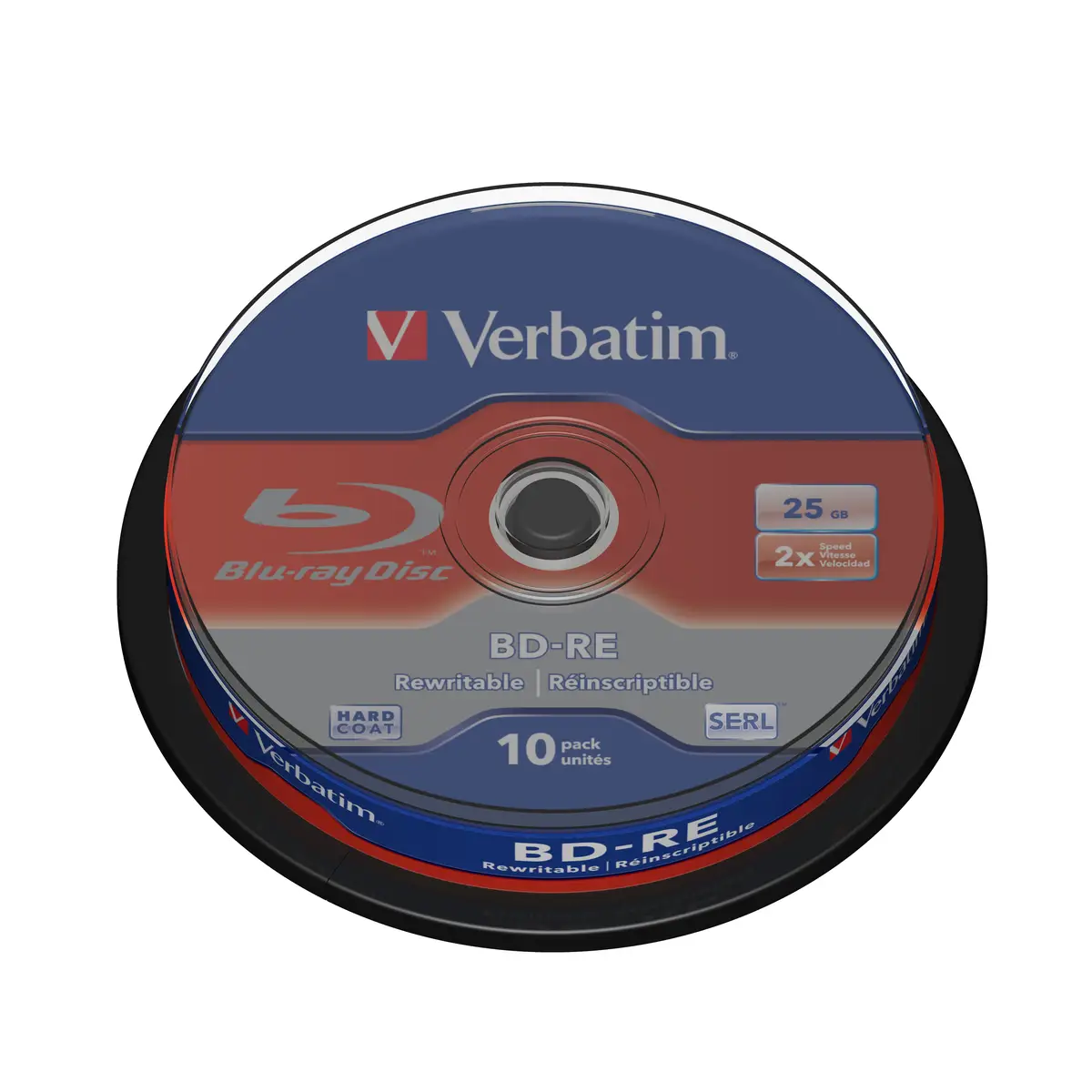 BD-RE Rohlinge 25GB 2fach 10er Spindel