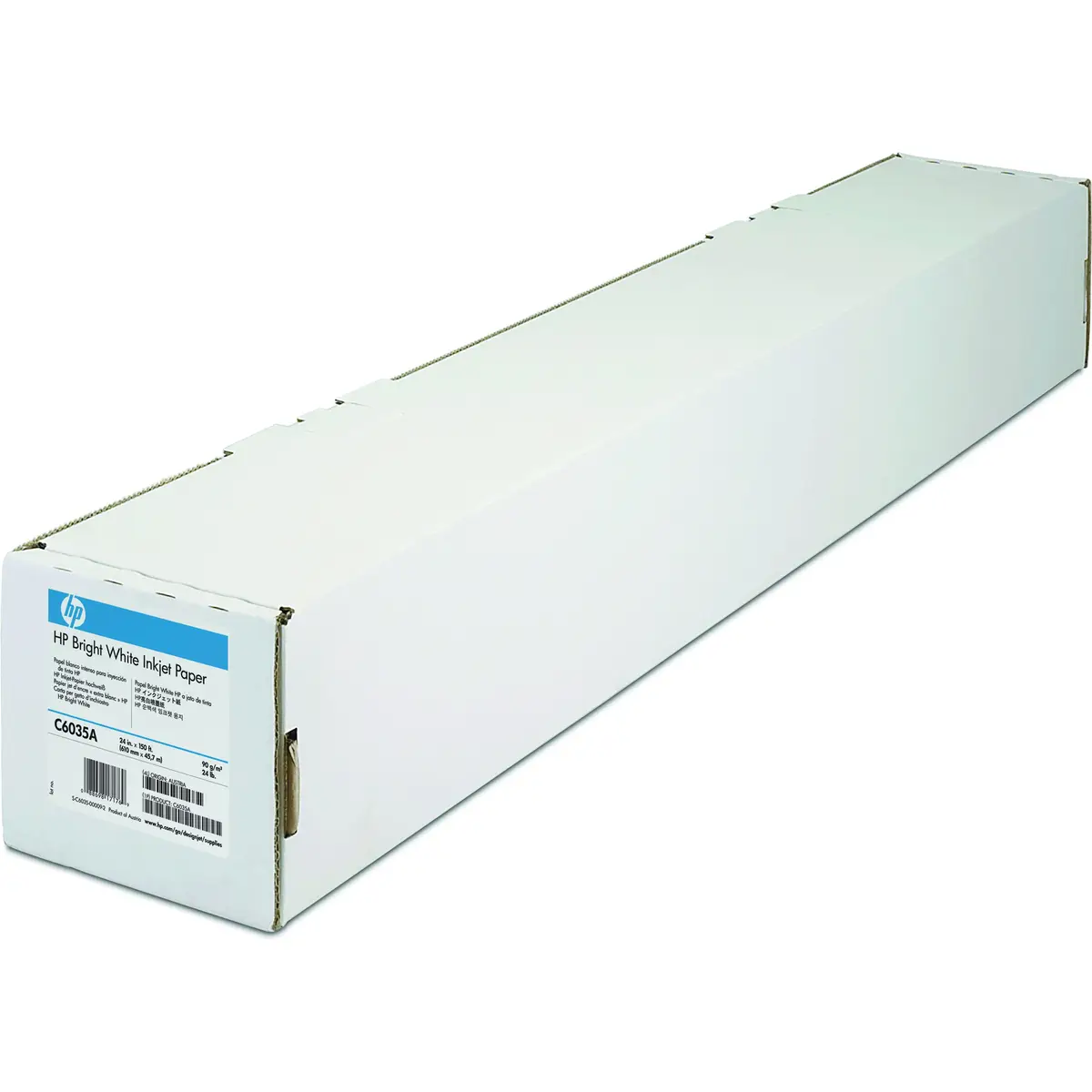 Bright White Inkjet Papier Rolle A1 610mm x 45,7m 90g/m„ 61,0 cm (24'')