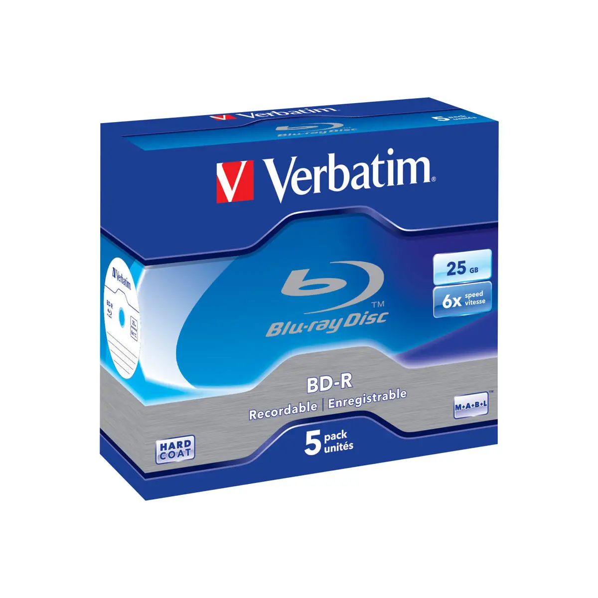 BD-R 25GB 6fach 5er Pack Jewelcase