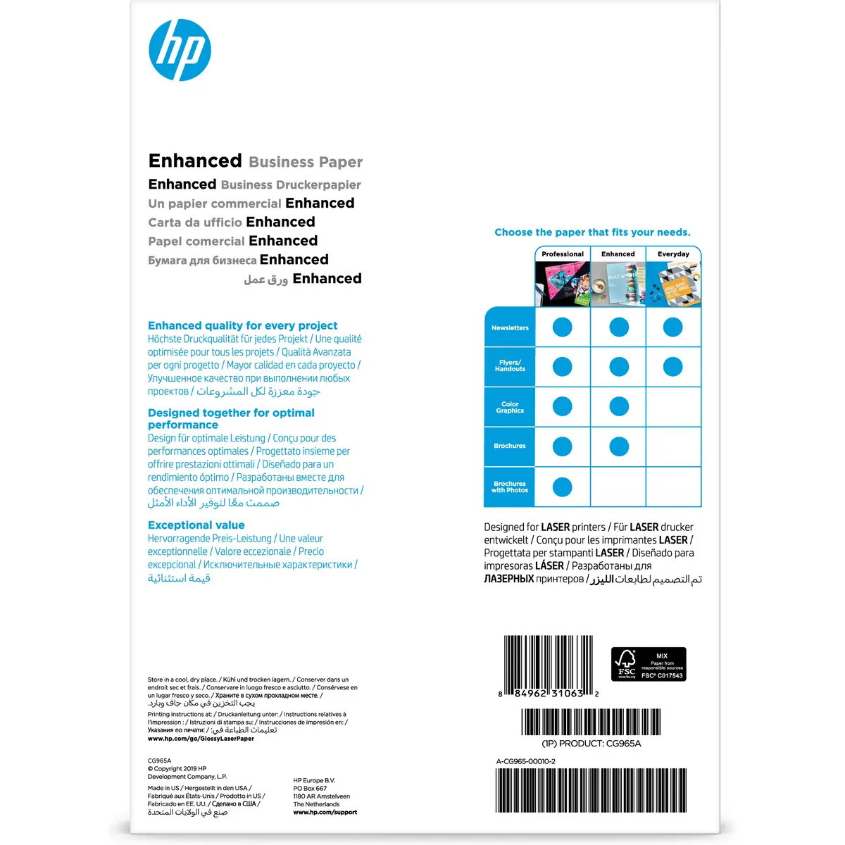 CG965A Laser-Paper glossyA4 150 Sheet 150g