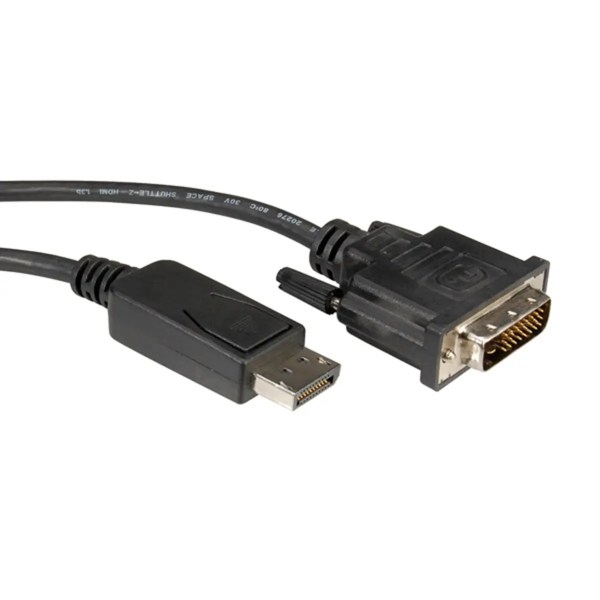 Kabel DisplayPort/DVI-D (Dual Link) Stecker/Stecker Schwarz 5m
