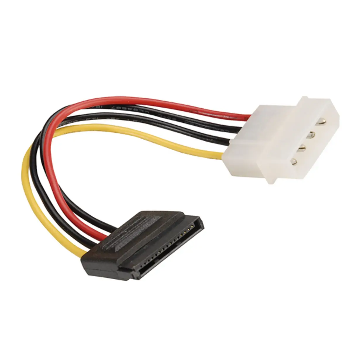 SATA Stromadapter Kabel Molex-Stecker 4pol auf 1xSATA 15pol 15cm