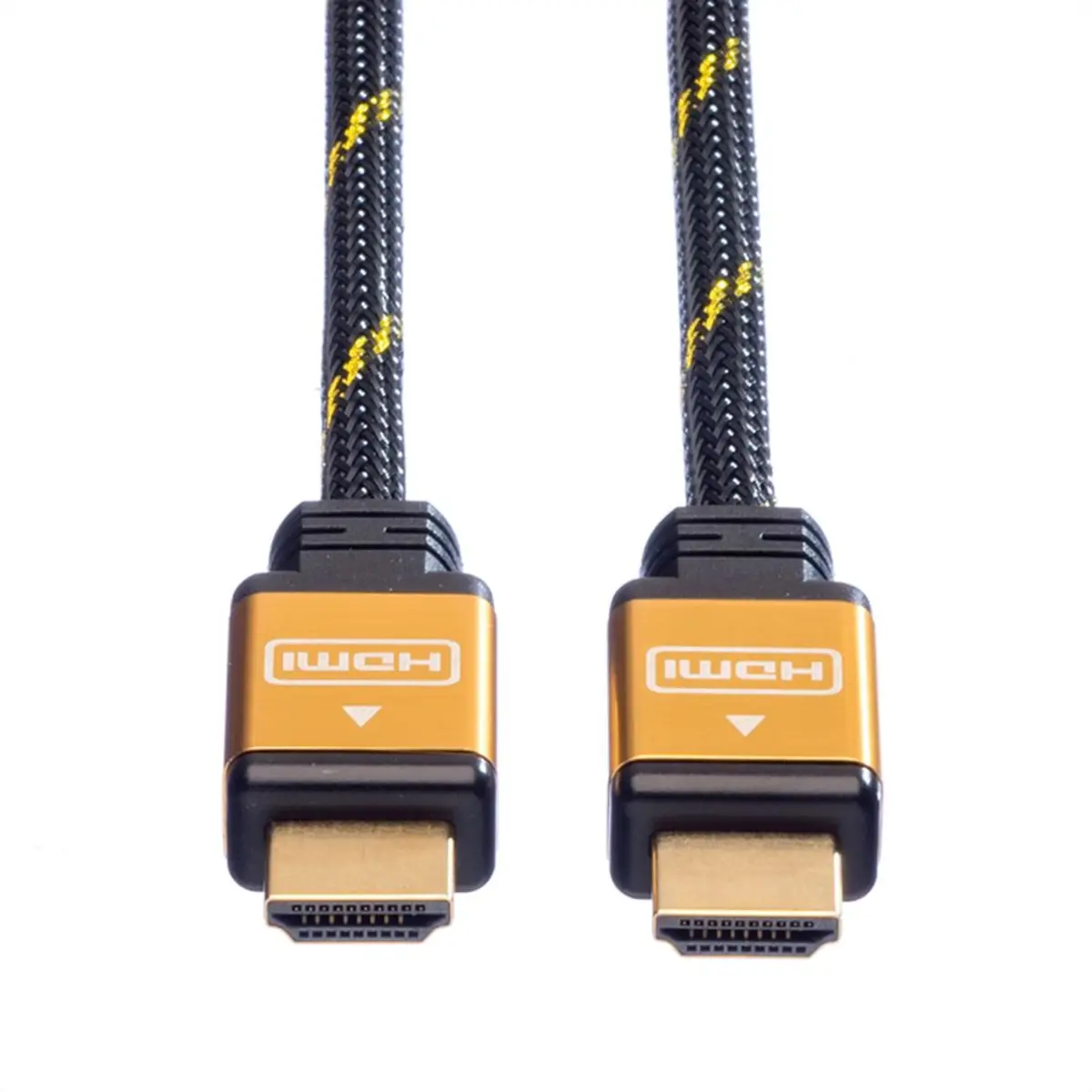 Gold HDMI Kabel Stecker/Stecker Schwarz 2 m