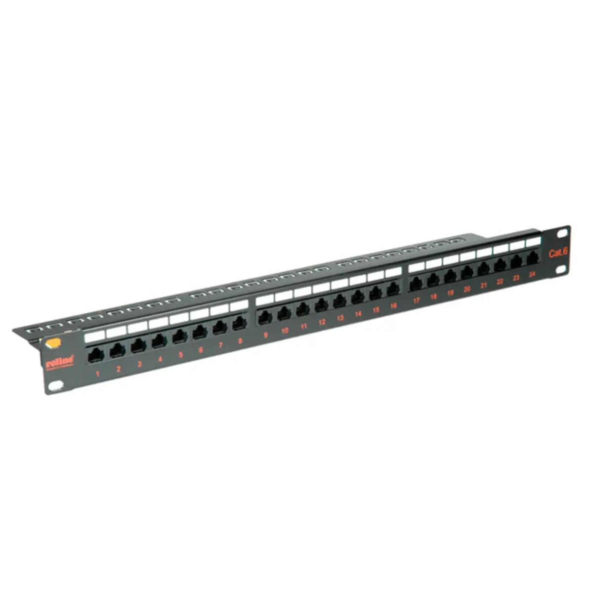 Patchpanel Cat6 48,3cm (19'') UTP 24 Ports