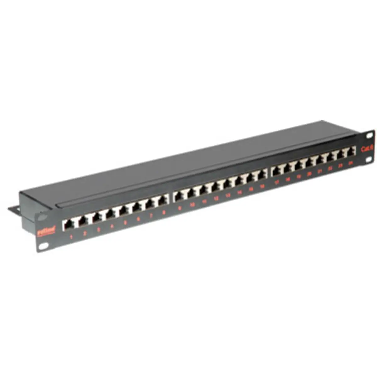 48,3 cm (19'')Patchpanel Cat.6 STP 24x schwarz