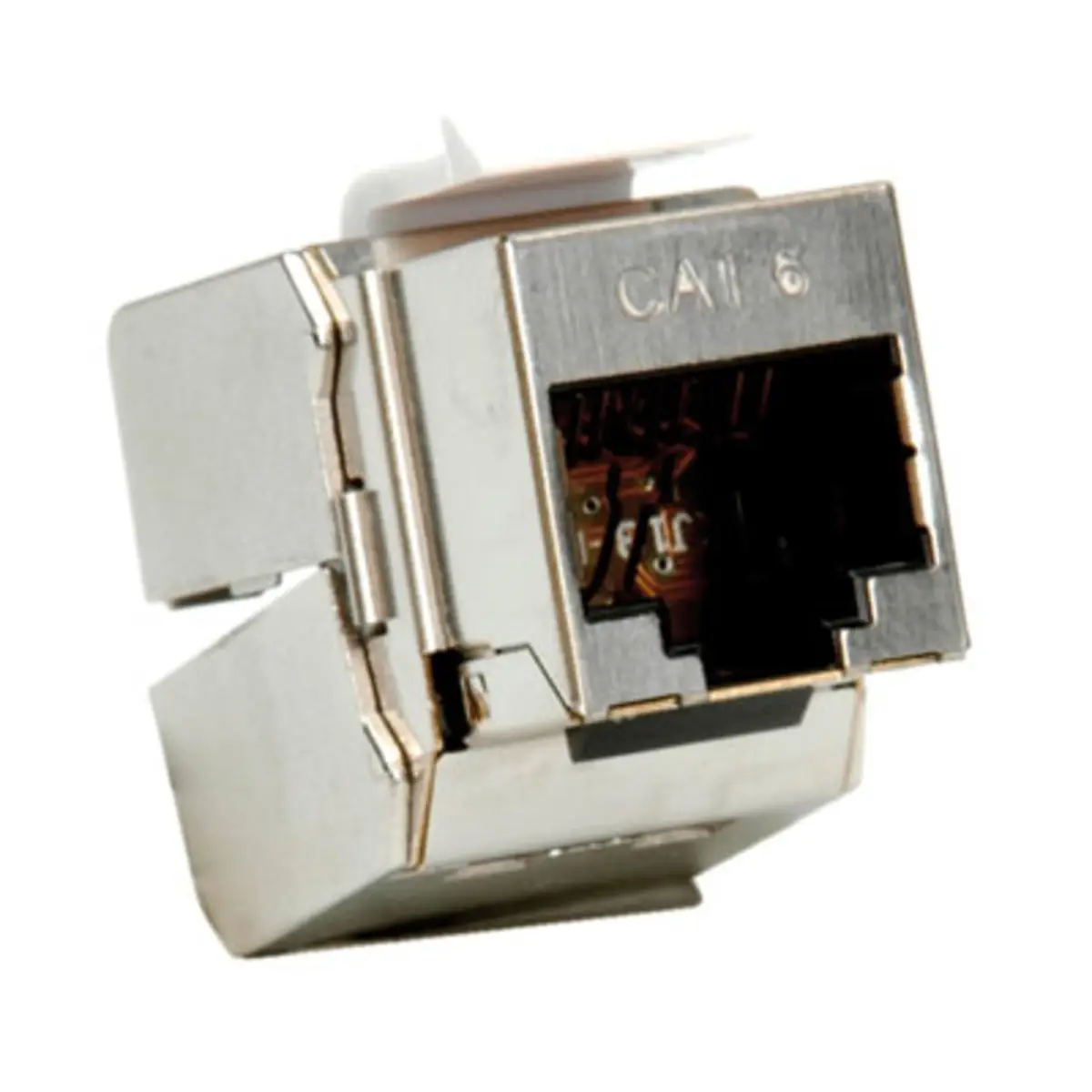 Cat.6/Cl.e Keystone RJ-45 geschirmt silber