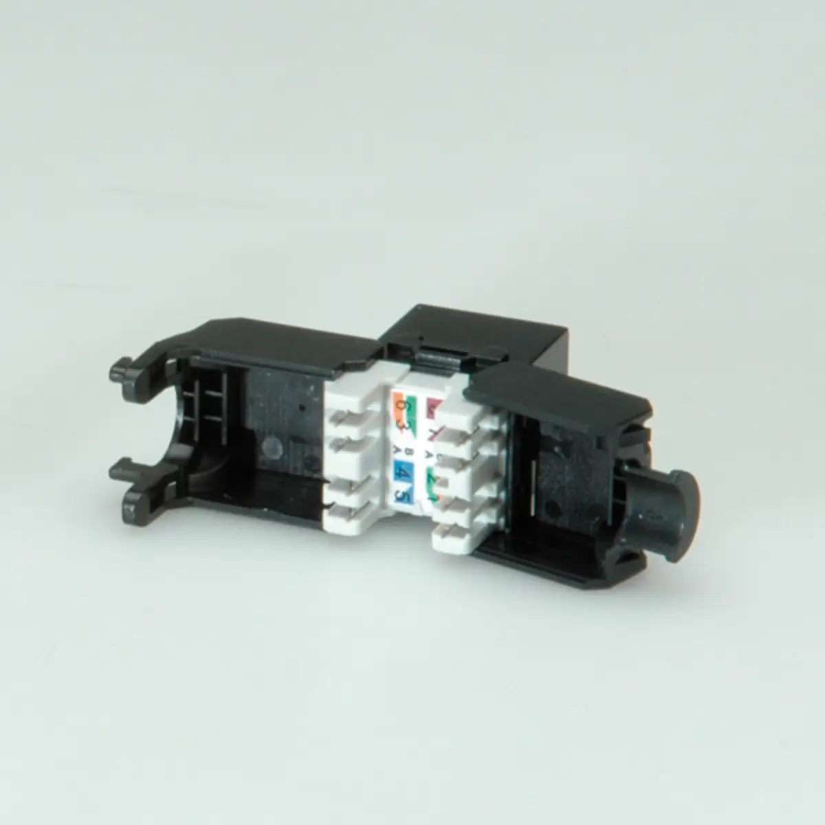 Cat.6/Cl.e Keystone RJ-45 ungeschirmt schwarz