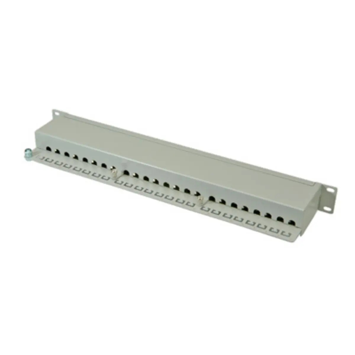 Patch Panel 48,3cm (19'') Cat.6 EIA/TIA 24-Port geschirmt grau