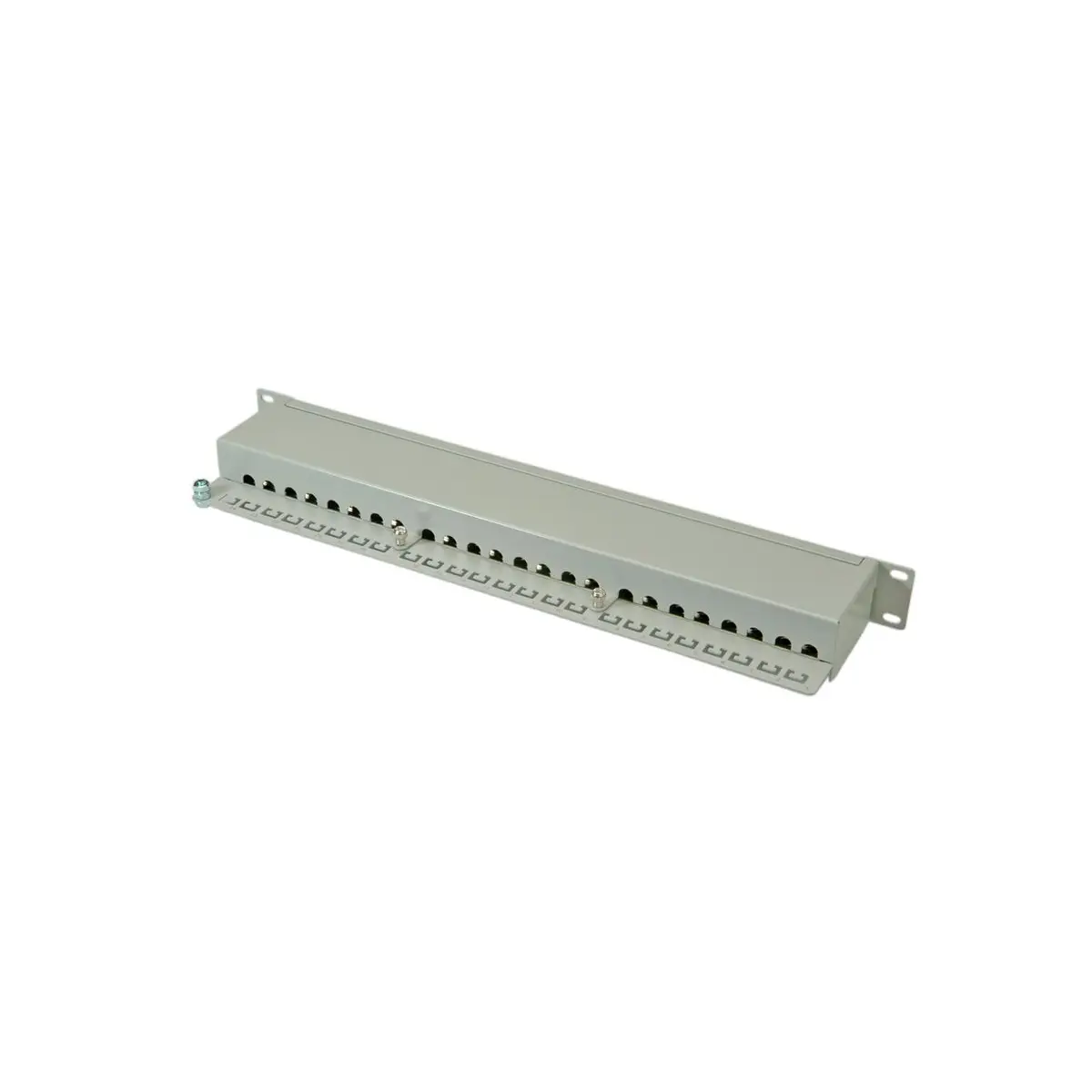 Patch Panel 48,3cm (19'') Cat.6 EIA/TIA 24-Port geschirmt grau